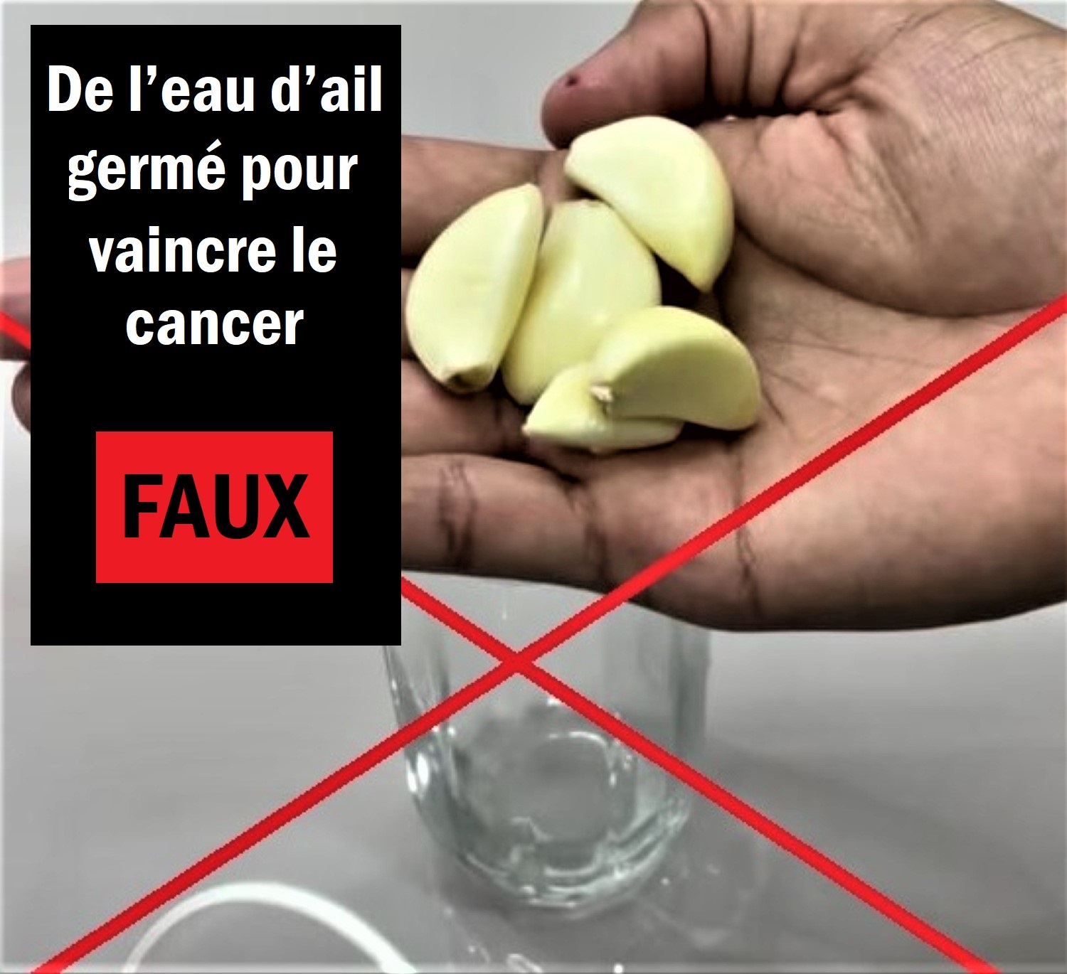 De l’eau d’ail germé pour vaincre le cancer ? Un remède sans fondement scientifique