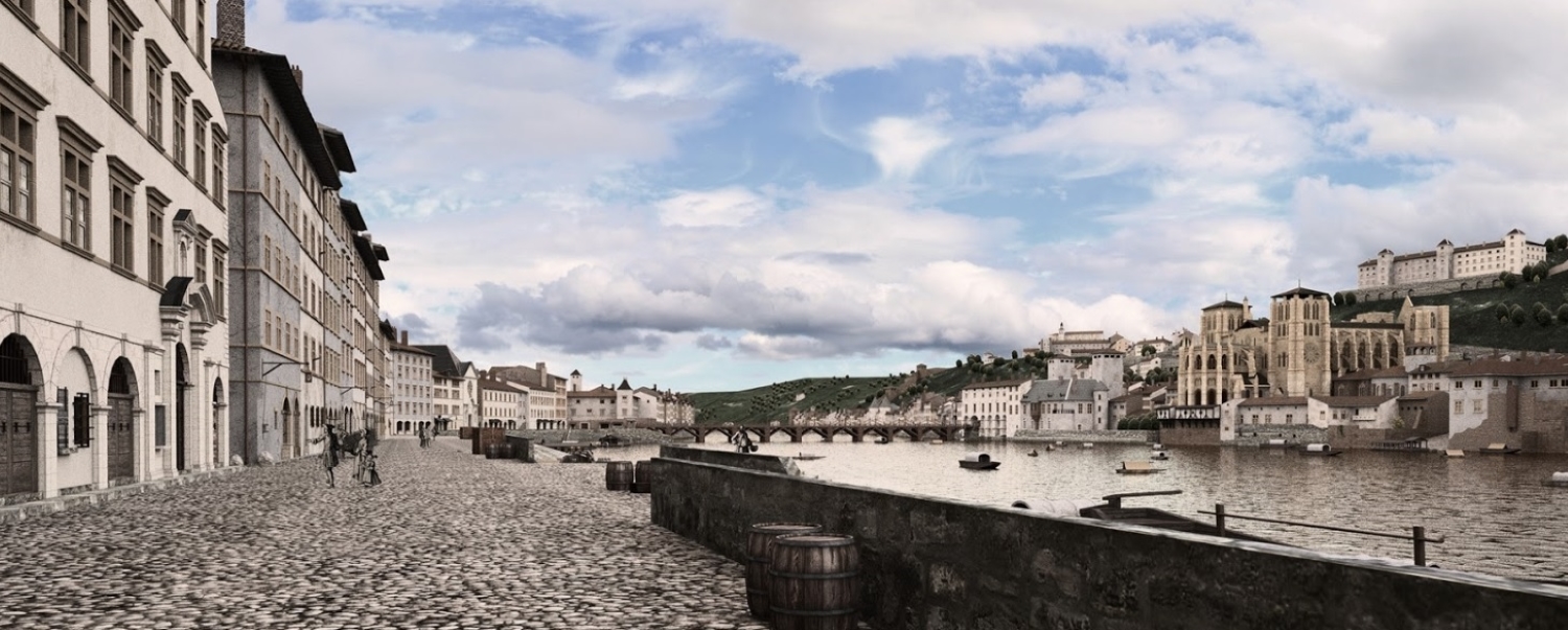 La ville de Lyon en 1700