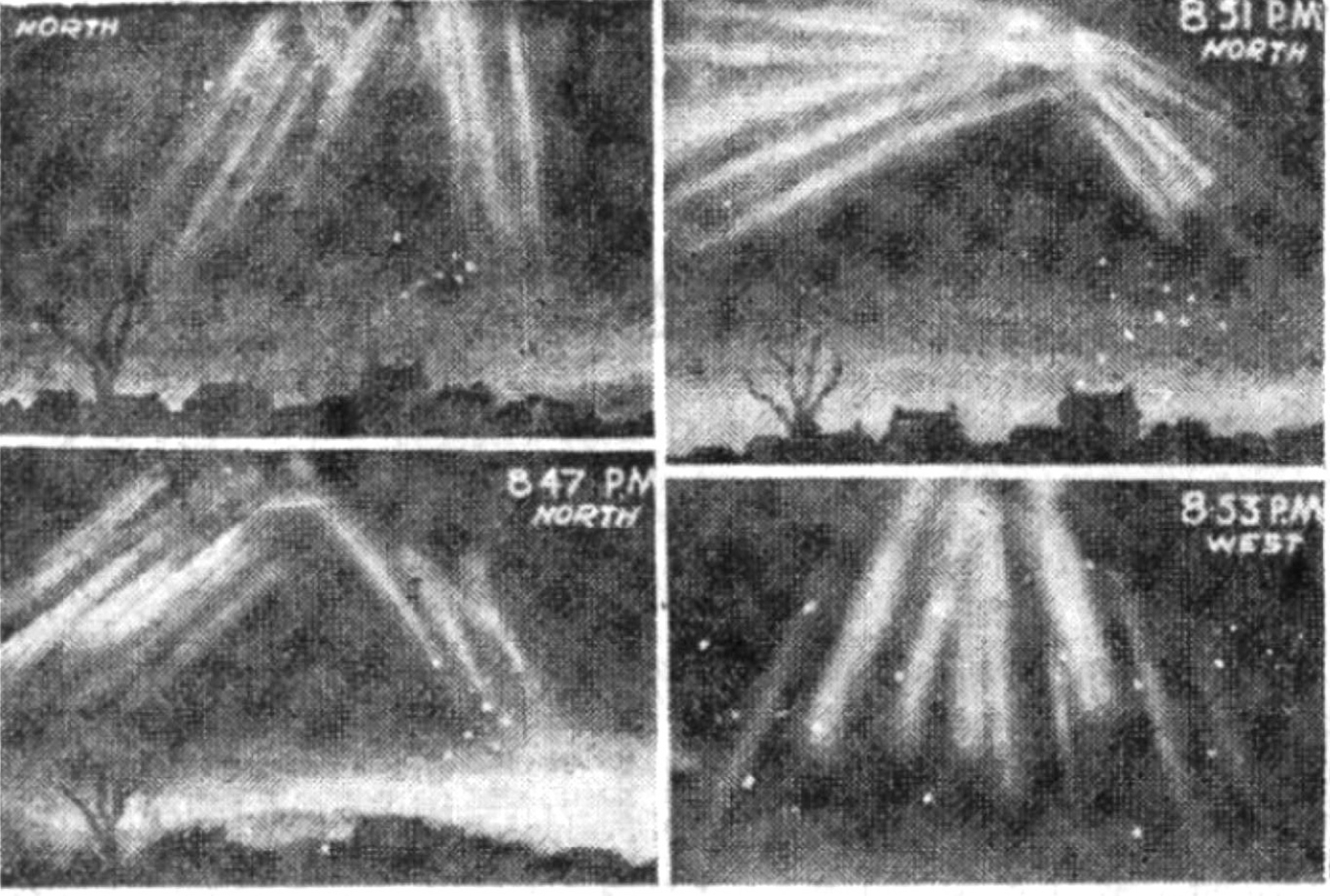 L’aurore boréale prédite par Notre Dame fut aperçue dans le ciel en 1938