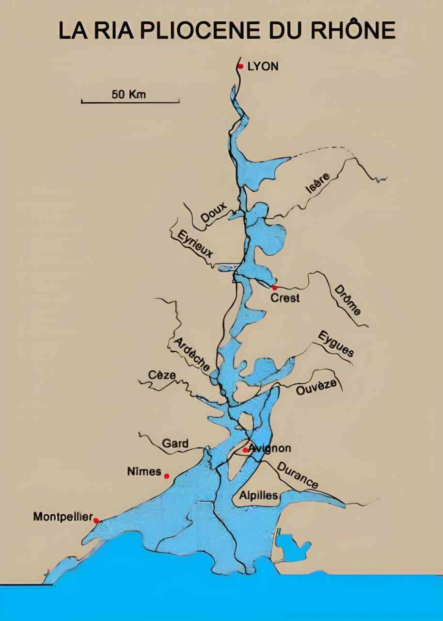 Quand la mer Ria pliocène rhodanienne remontait jusqu’à Lyon